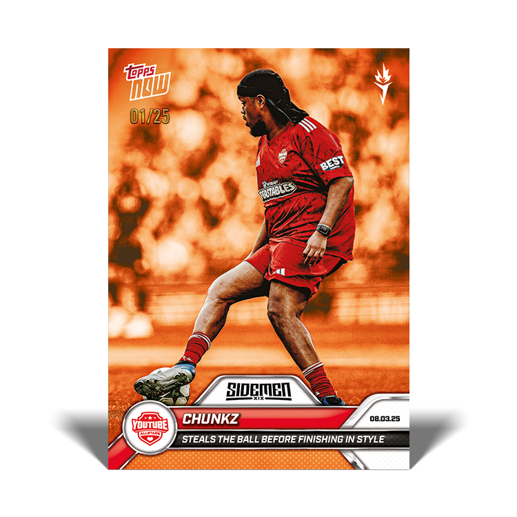 Chunkz - 2025 Sidemen Charity Match Topps NOW Card 12 - PR: 76 - Image 5