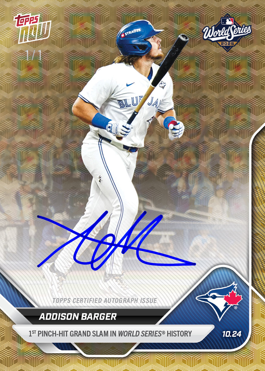 Alternative view of Addison Barger - 2025 MLB Topps NOW - Card 897 - PR: 4293