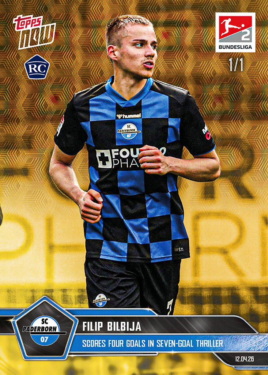 Filip Bilbija - 2025-26 Bundesliga Topps NOW - Card 171 - PR: 332 - Image 2