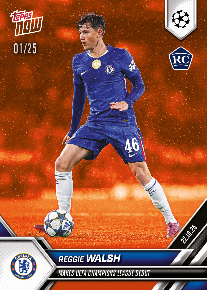 Reggie Walsh - 2025-26 UCL Topps NOW - Card 40 - PR: 850 - Image 5