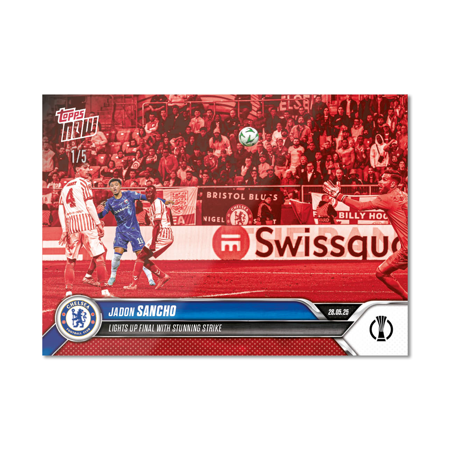 Jadon Sancho - 2024-25 UECL Topps NOW - Card 14 - PR: 334 - Image 3