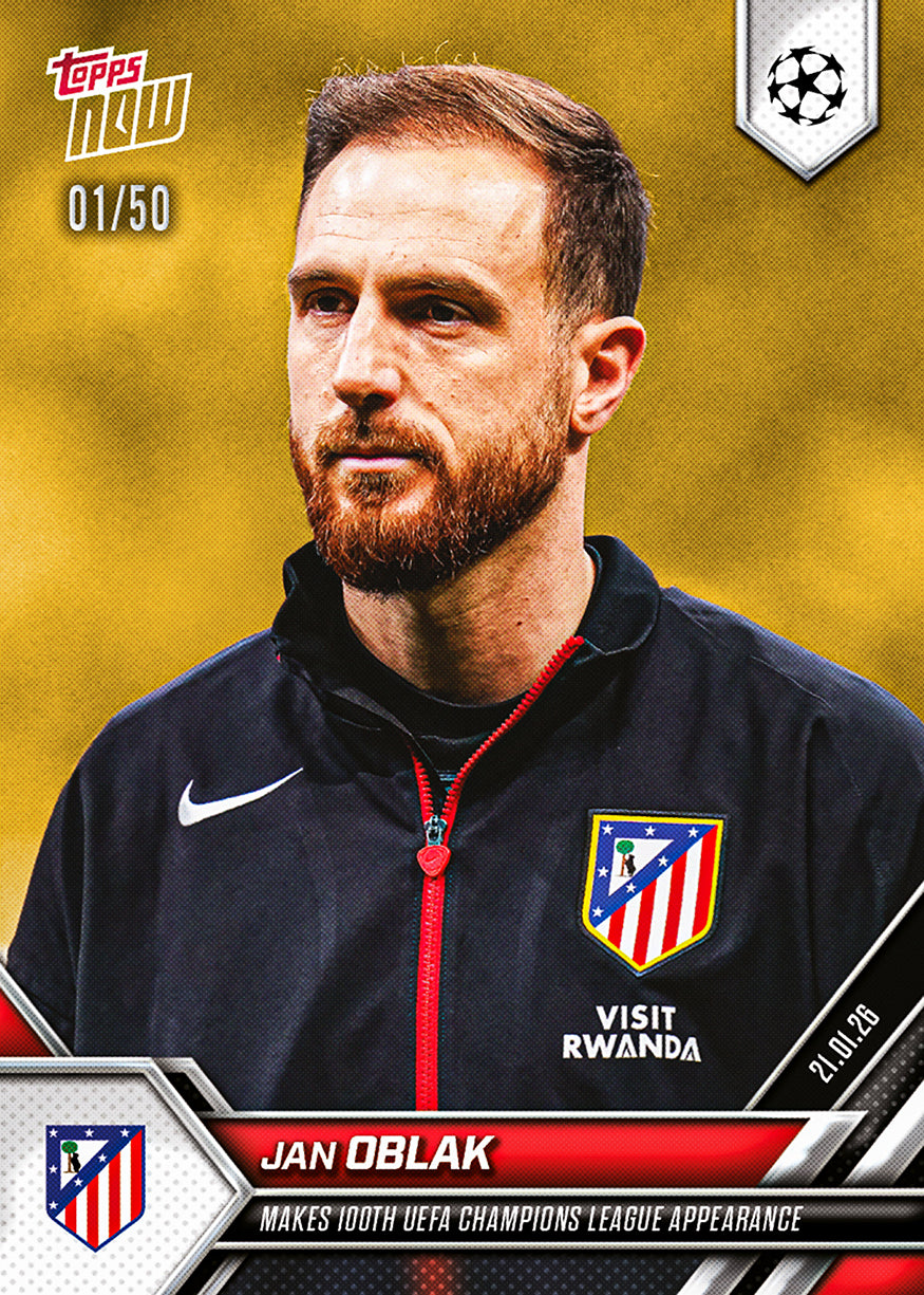 Jan Oblak - 2025-26 UCL Topps NOW - Card 79 - PR: 274 - Image 6