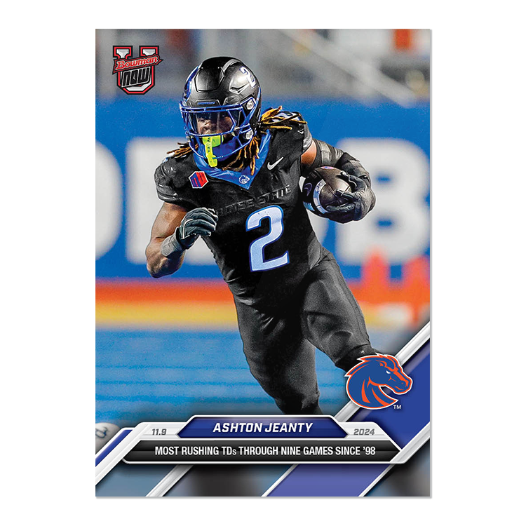 Ashton Jeanty - 2024 Bowman U NOW Football Card 38 - PR: 1042