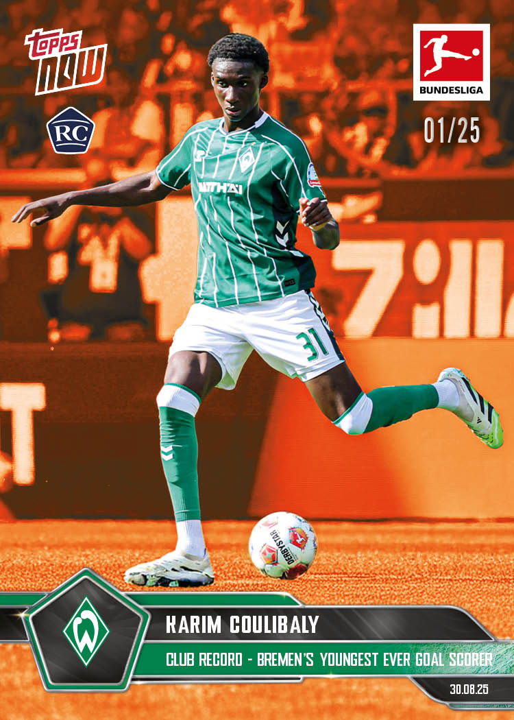 Karim Coulibaly - 2025-26 Bundesliga Topps NOW - Card 13 - PR: 480 - Image 5