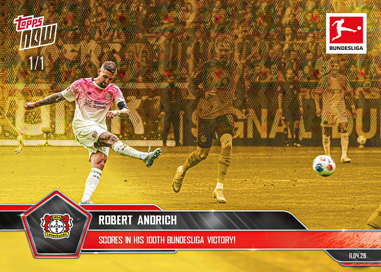 Robert Andrich - 2025-26 Bundesliga Topps NOW - Card 165 - PR: 63 - Image 2
