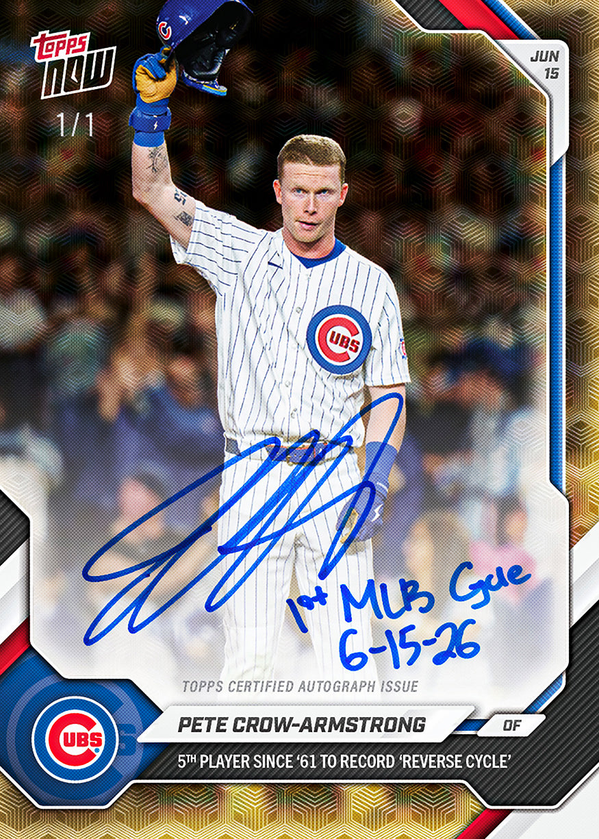 Pete Crow-Armstrong - 2026 MLB Topps NOW - Card 337 - PR: 7740 - Image 2