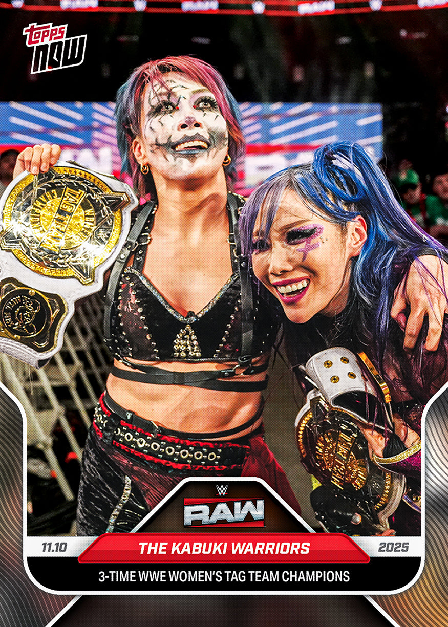 The Kabuki Warriors - 2025 WWE Topps NOW - Card 121 - PR: 1028
