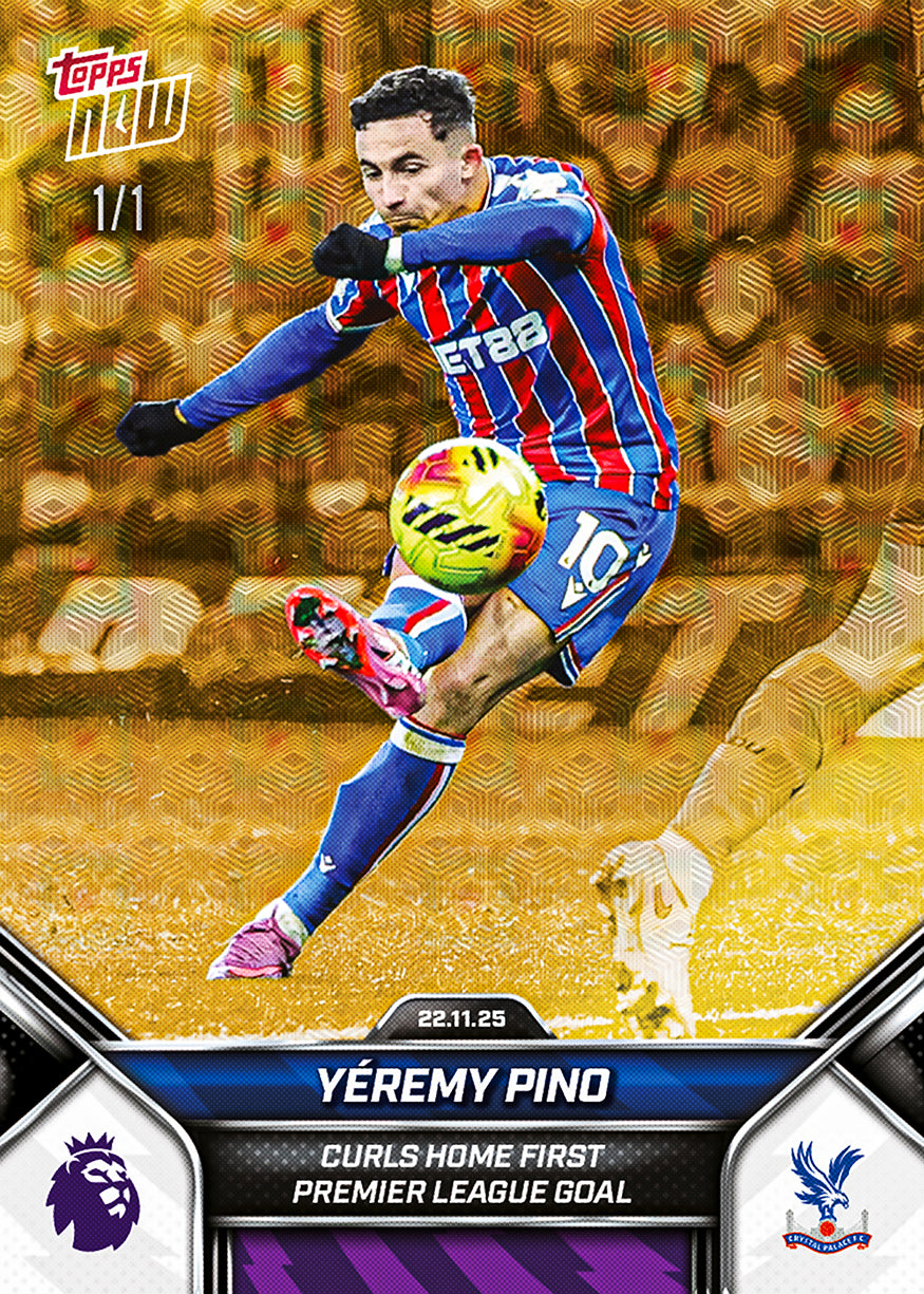 Alternative view of Yéremy Pino - 2025-26 Premier League Topps NOW - Card 61 - PR: 178