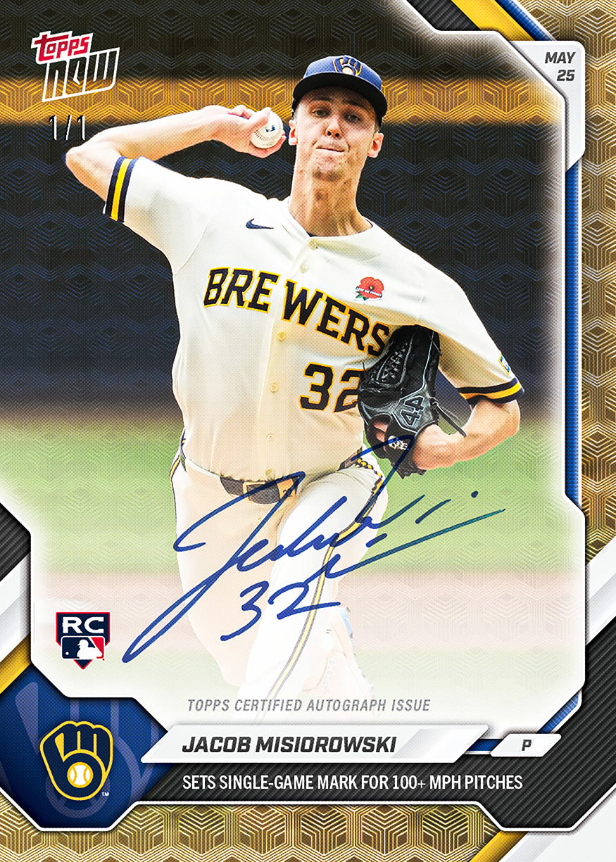 Jacob Misiorowski - 2026 MLB Topps NOW - Card 244 - PR: 7702 - Image 2