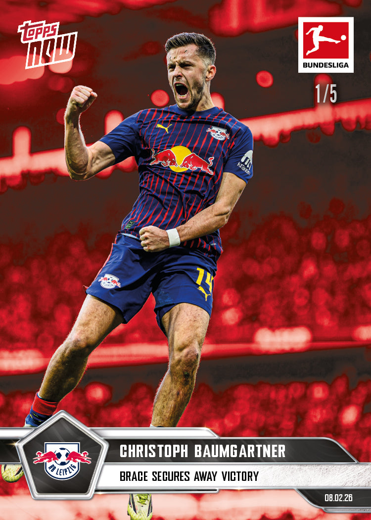 Christoph Baumgartner - 2025-26 Bundesliga Topps NOW - Card 121 - PR: 134 - Image 3