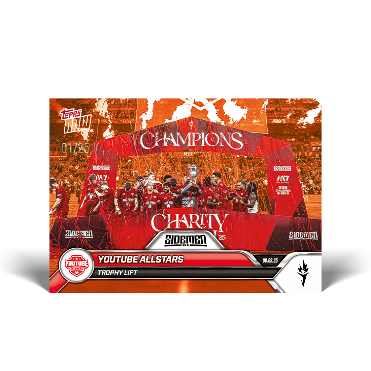 YouTube All Stars - 2025 Sidemen Charity Match Topps NOW Card 17 - PR: 192 - Image 5
