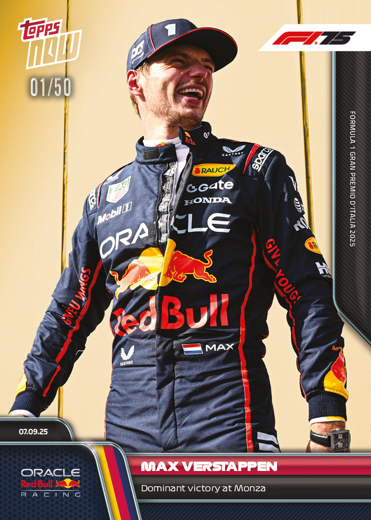Max Verstappen - 2025 Formula 1 Topps NOW - Card 60 - PR: 3387 - Image 6