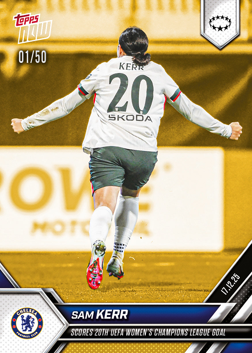 Sam Kerr - 2025-26 UWCL Topps NOW - Card 16 - PR: 239 - Image 6