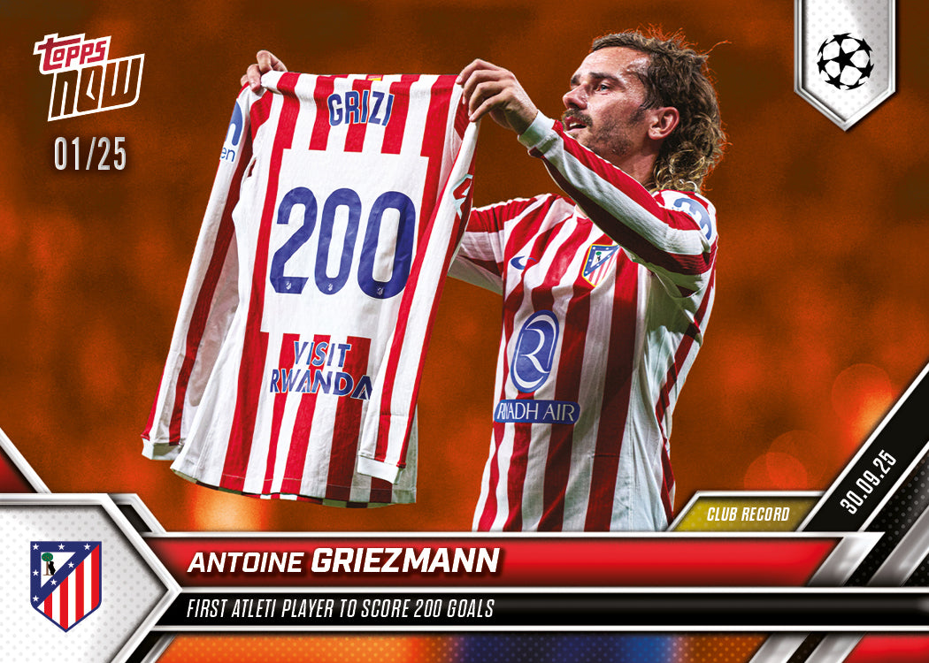 Antoine Griezmann - 2025-26 UCL Topps NOW - Card 25 - PR: 1683 - Image 6