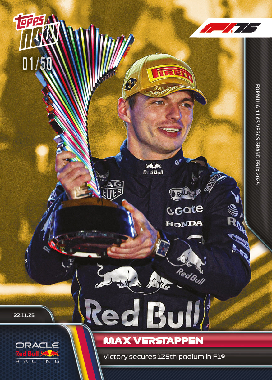 Max Verstappen - 2025 Formula 1 Topps NOW - Card 79 - PR: 4125 - Image 6