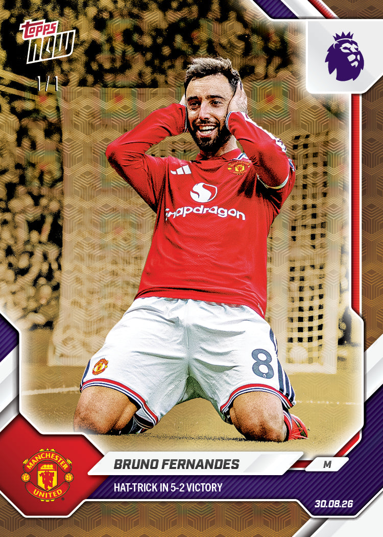 Alternative view of Bruno Fernandes - 2026-27 Premier League Topps NOW - Card 14
