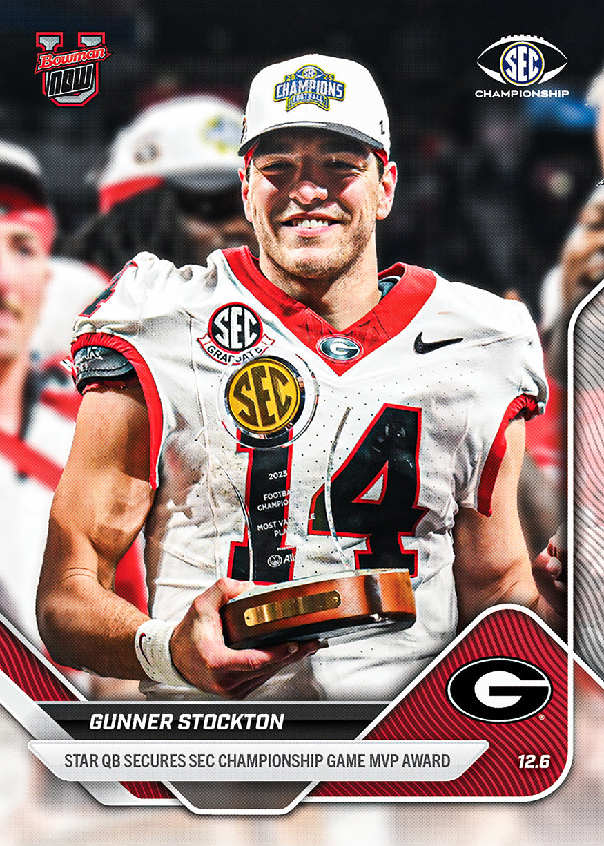 Gunner Stockton - 2025-26 Bowman U NOW Football - Card 57 - PR: 1569