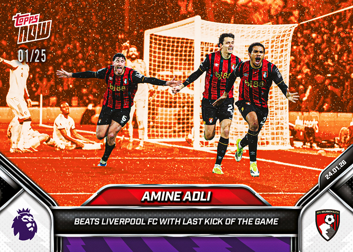 Amine Adli - 2025-26 Premier League Topps NOW - Card 115 - PR: 127 - Image 5