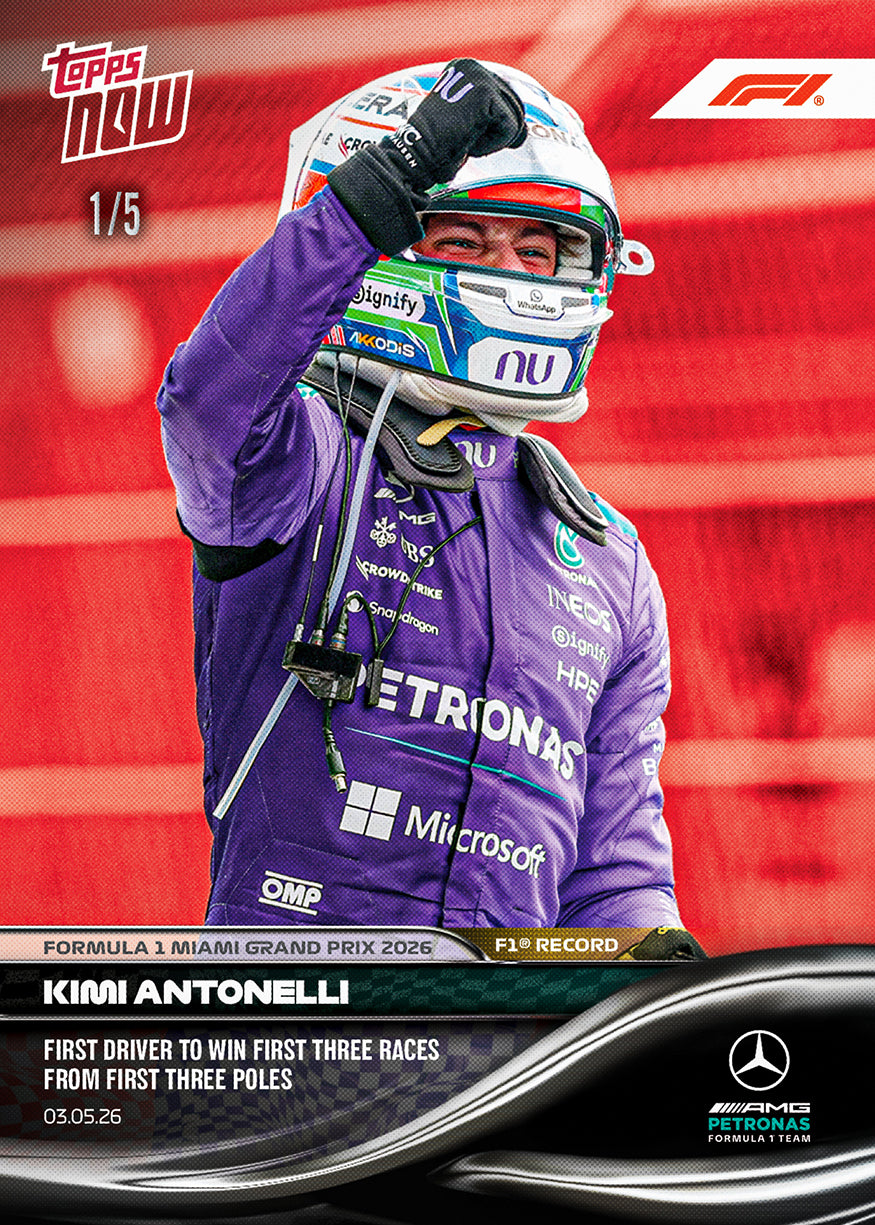 Kimi Antonelli - 2026 Formula 1 Topps NOW - Card 25 - PR: 15669 - Image 3