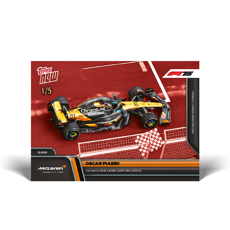 Oscar Piastri - 2025 Formula 1 Topps NOW Card 21 - PR: 857 - Image 4