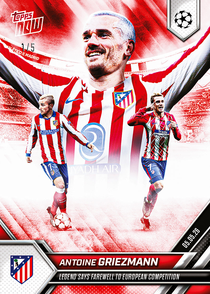 Antoine Griezmann - 2025-26 UCL Topps NOW - Card 134 - PR: 2335 - Image 4