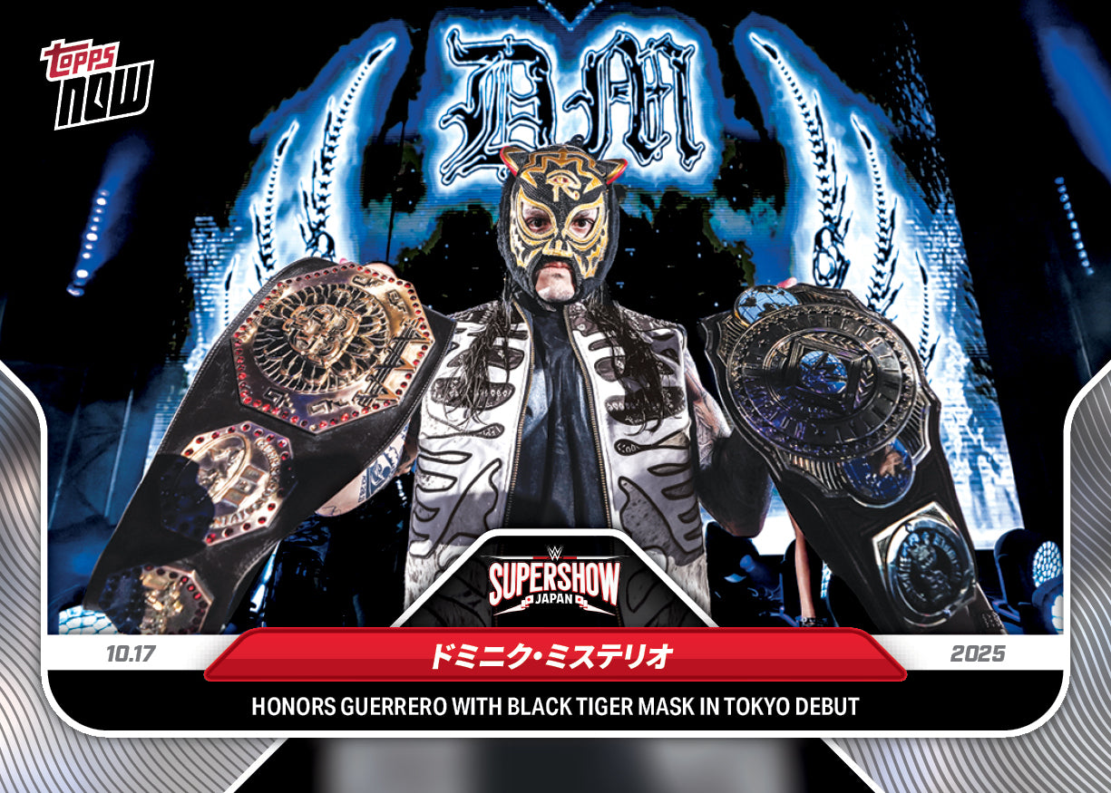 Dominik Mysterio - 2025 WWE Topps NOW - Card 114 - PR: 1134 - Image 2