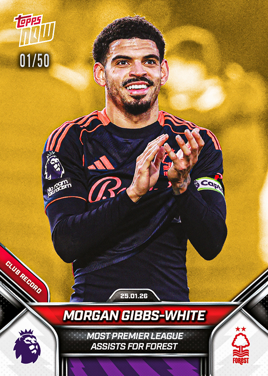 Morgan Gibbs-White - 2025-26 Premier League Topps NOW - Card 117 - PR: 208 - Image 6
