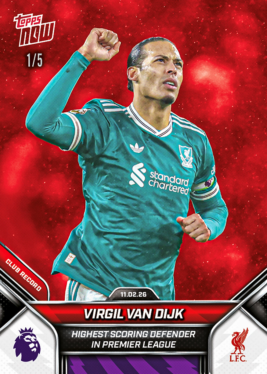 Virgil van Dijk - 2025-26 Premier League Topps NOW - Card 138 - PR: 972 - Image 3
