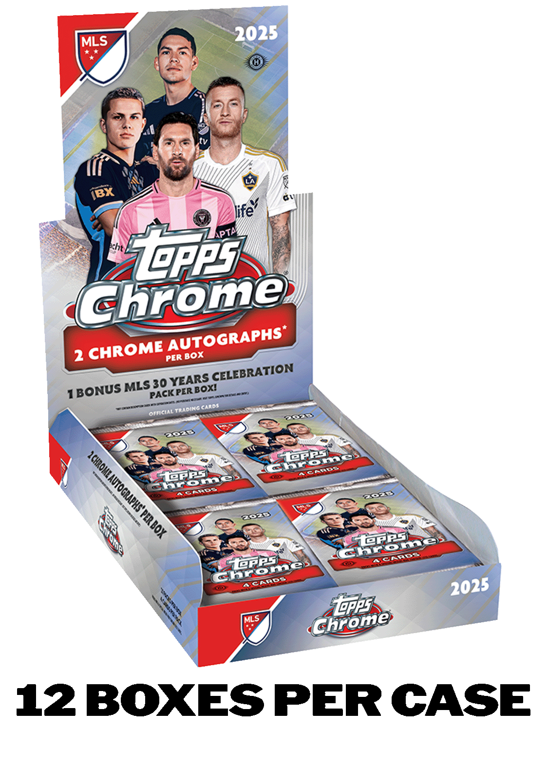 Topps Chrome MLS 2025 - Hobby Box - Sealed Case