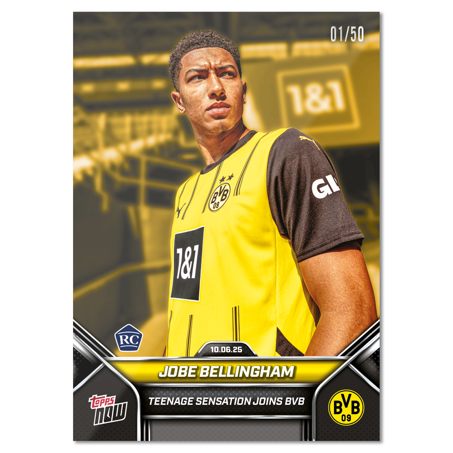Jobe Bellingham - 2025-26 Borussia Dortmund Topps NOW - Card 1 - PR: 3313 - Image 7