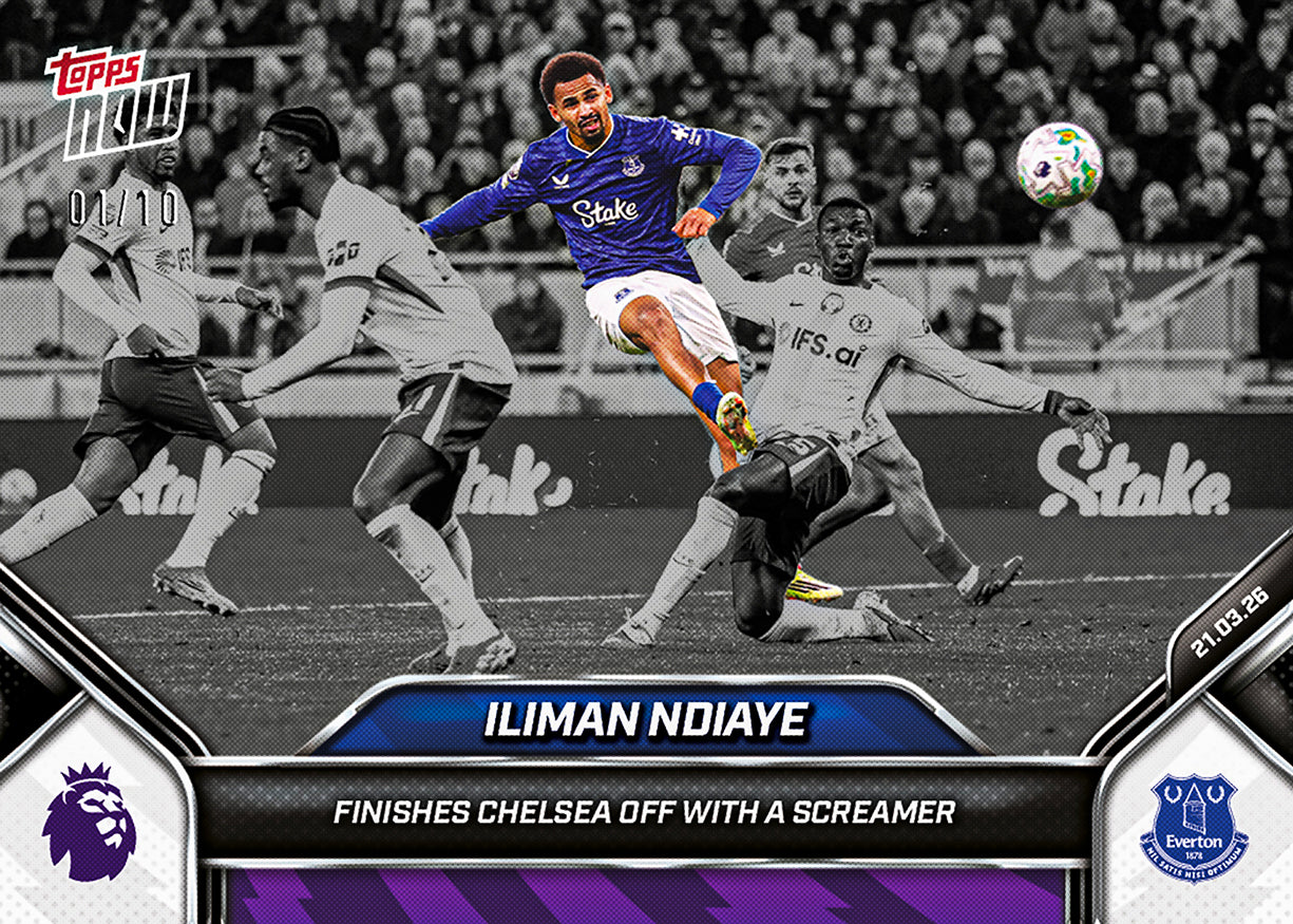 Iliman Ndiaye - 2025-26 Premier League Topps NOW - Card 161 - PR: 325 - Image 4