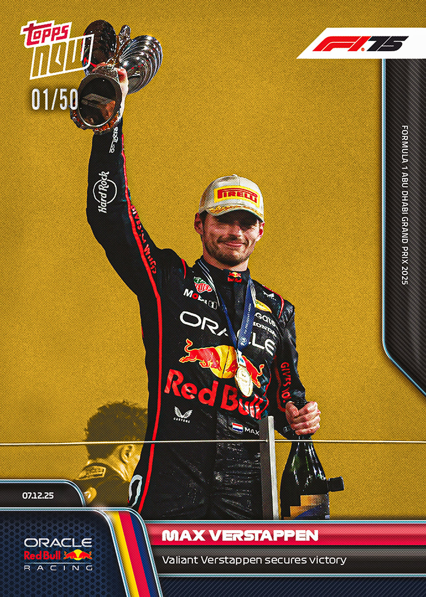 Max Verstappen - 2025 Formula 1 Topps NOW - Card 88 - PR: 3257 - Image 6