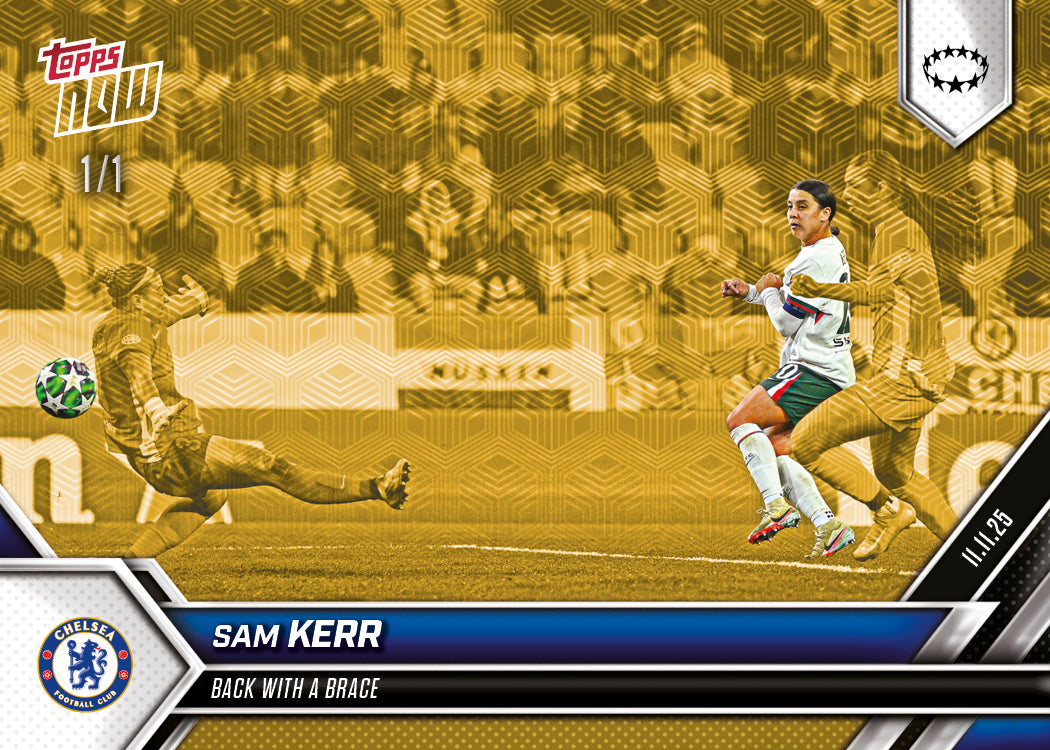 Sam Kerr - 2025-26 UWCL Topps NOW - Card 7 - PR: 156 - Image 2