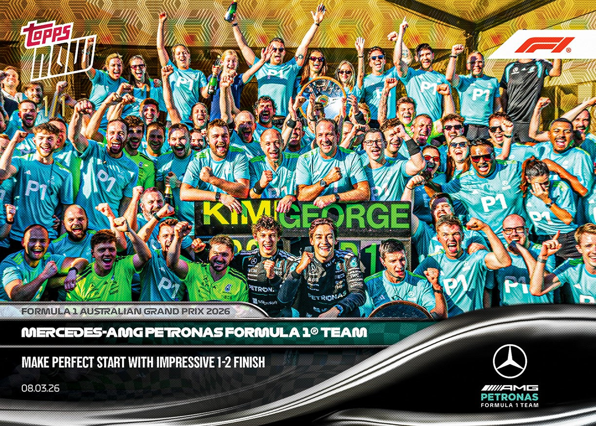 Mercedes-AMG PETRONAS Formula One Team - 2026 Formula 1 Topps NOW - Card 15 - PR: 2144 - Image 2