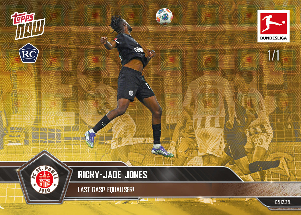 Ricky-Jade Jones - 2025-26 Bundesliga Topps NOW - Card 73 - PR: 358 - Image 2