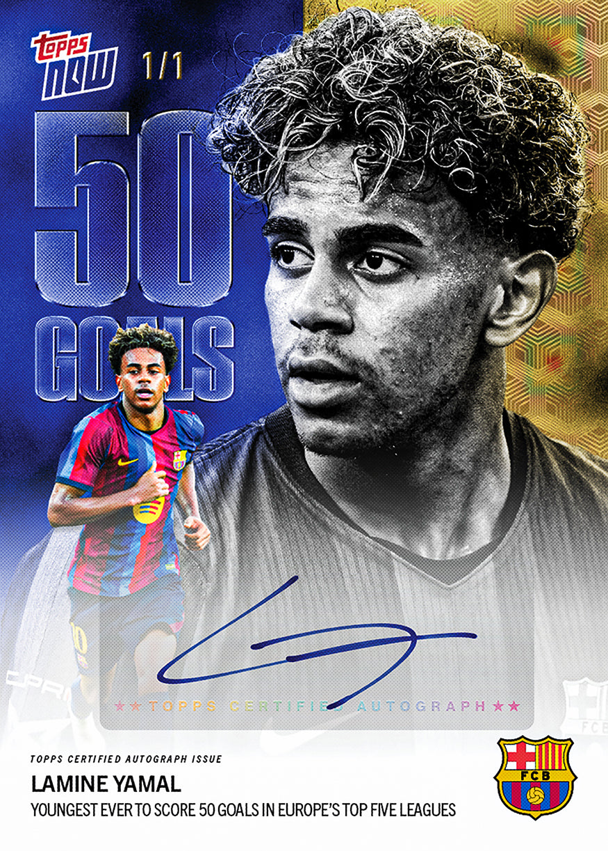 Alternative view of Lamine Yamal - 2026-27 FC Barcelona Topps NOW - Card 2