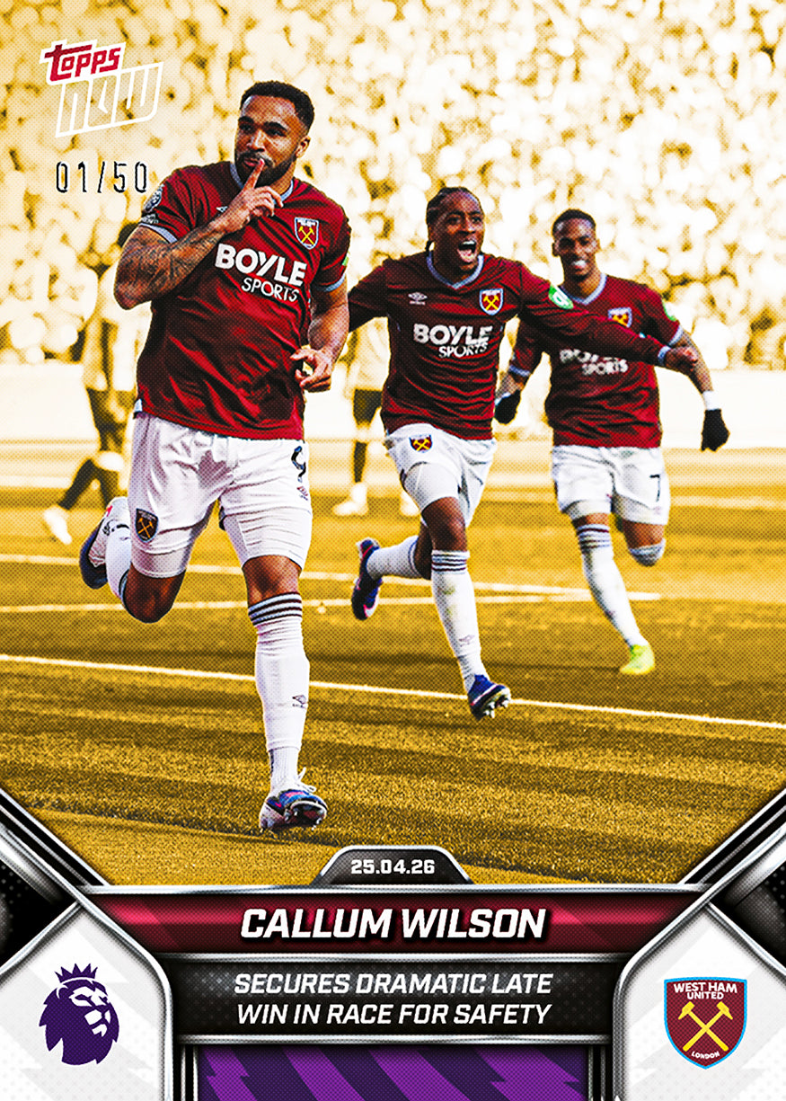 Callum Wilson - 2025-26 Premier League Topps NOW - Card 181 - PR: 241 - Image 6