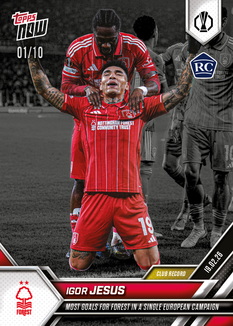 Igor Jesus - 2025-26 UEL Topps NOW - Card 18 - PR: 507 - Image 4