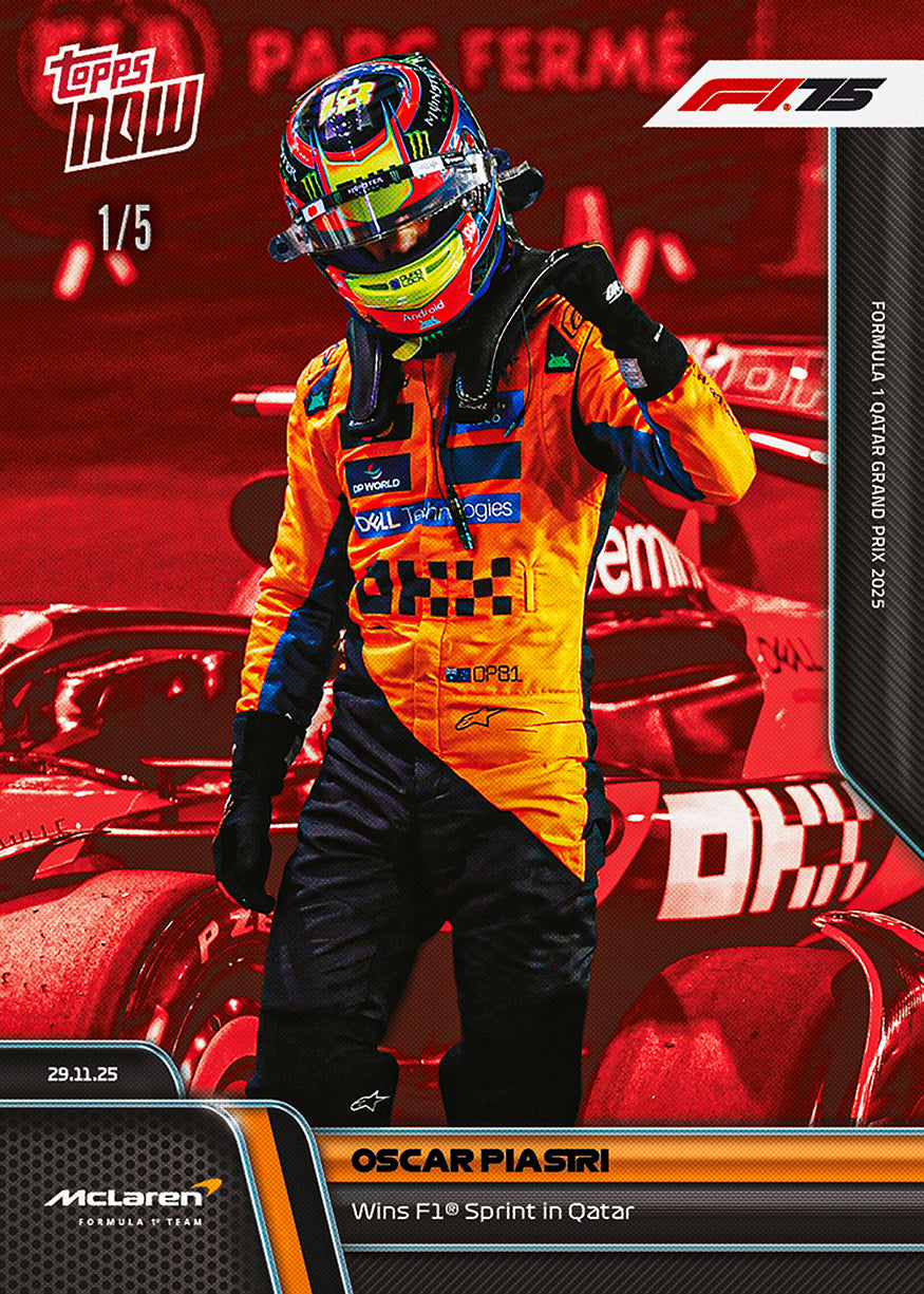 Oscar Piastri - 2025 Formula 1 Topps NOW - Card 82 - PR: 2227 - Image 3