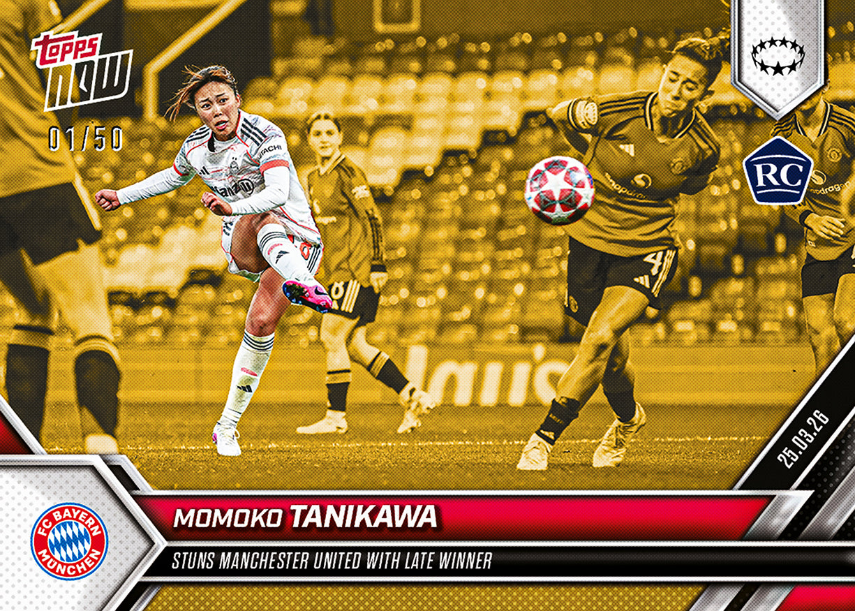 Momoko Tanikawa - 2025-26 UWCL Topps NOW - Card 25 - PR: 1027 - Image 6
