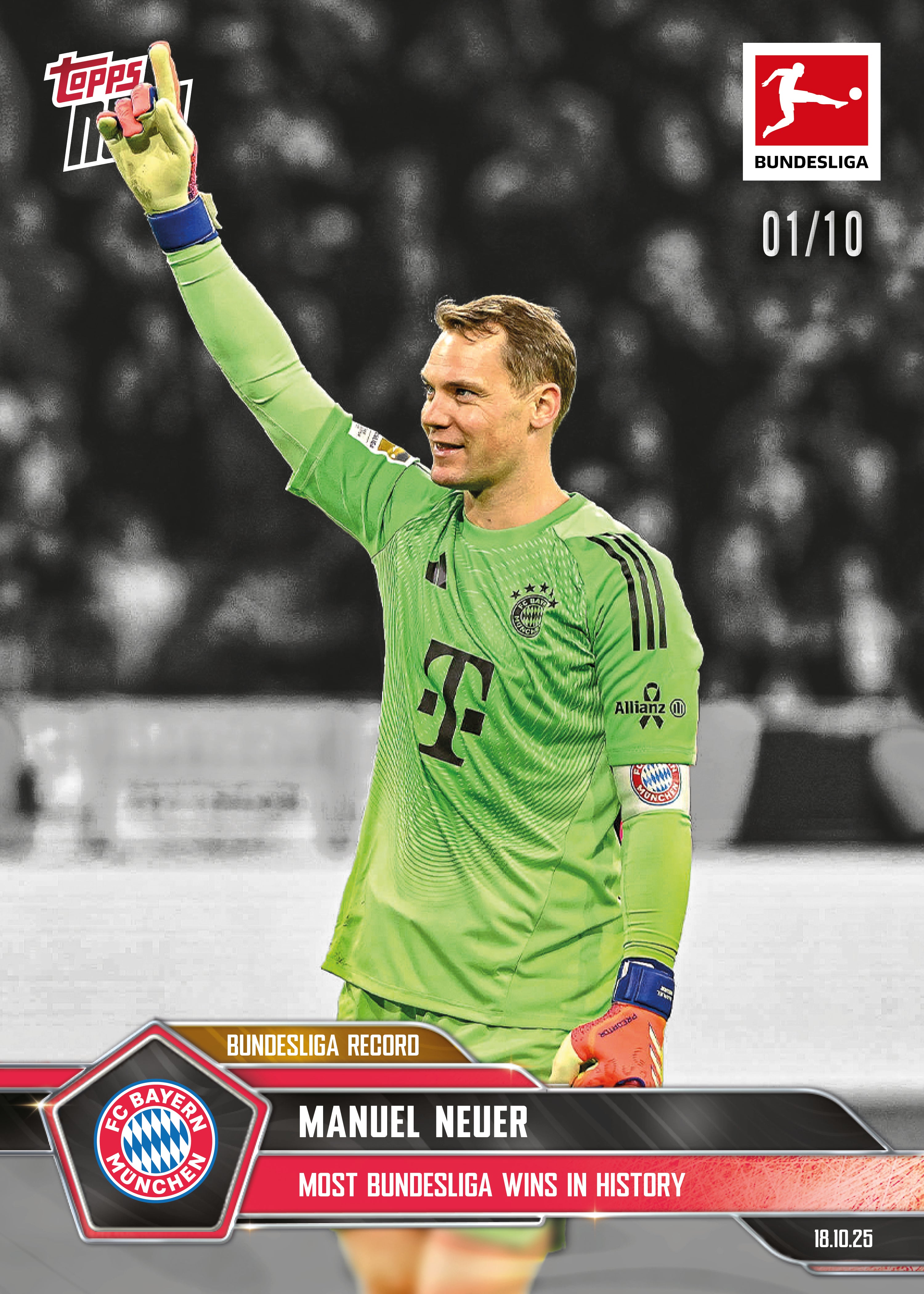 Manuel Neuer - 2025-26 Bundesliga Topps NOW - Card 44 - PR: 606 - Image 4