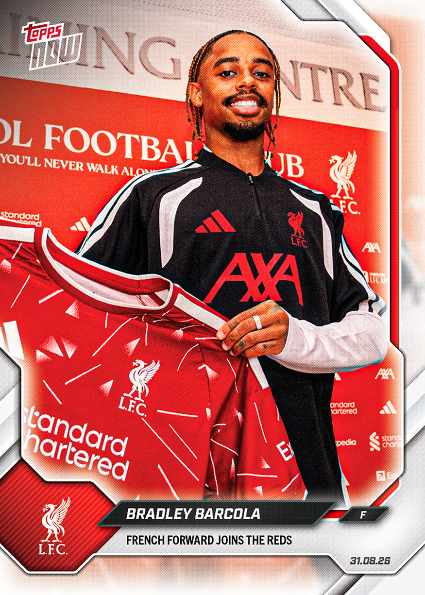 Bradley Barcola - 2026-27 Liverpool FC Topps NOW - Card 1