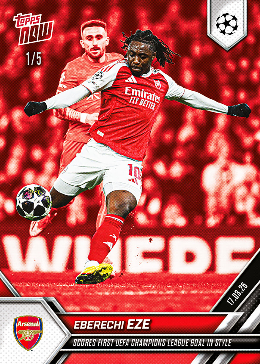 Eberechi Eze - 2025-26 UCL Topps NOW - Card 109 - PR: 987 - Image 3