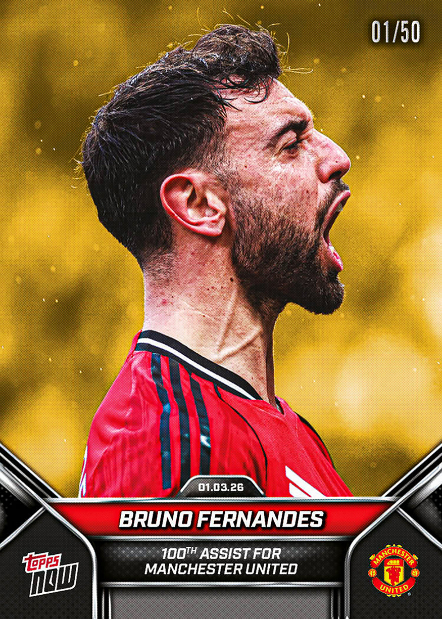 Bruno Fernandes - 2026 Manchester United Topps NOW - Card 1 - PR: 197 - Image 6