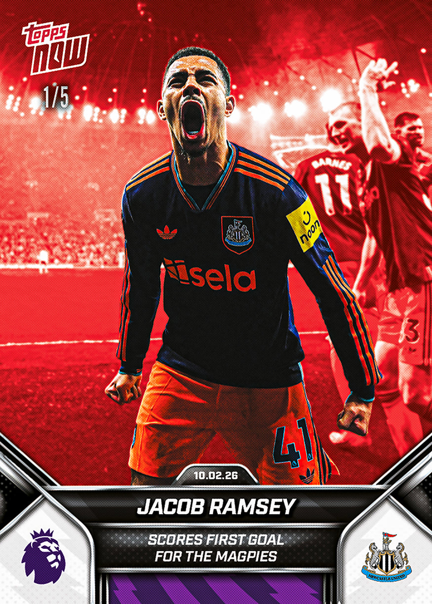 Jacob Ramsey - 2025-26 Premier League Topps NOW - Card 135 - PR: 240 - Image 3