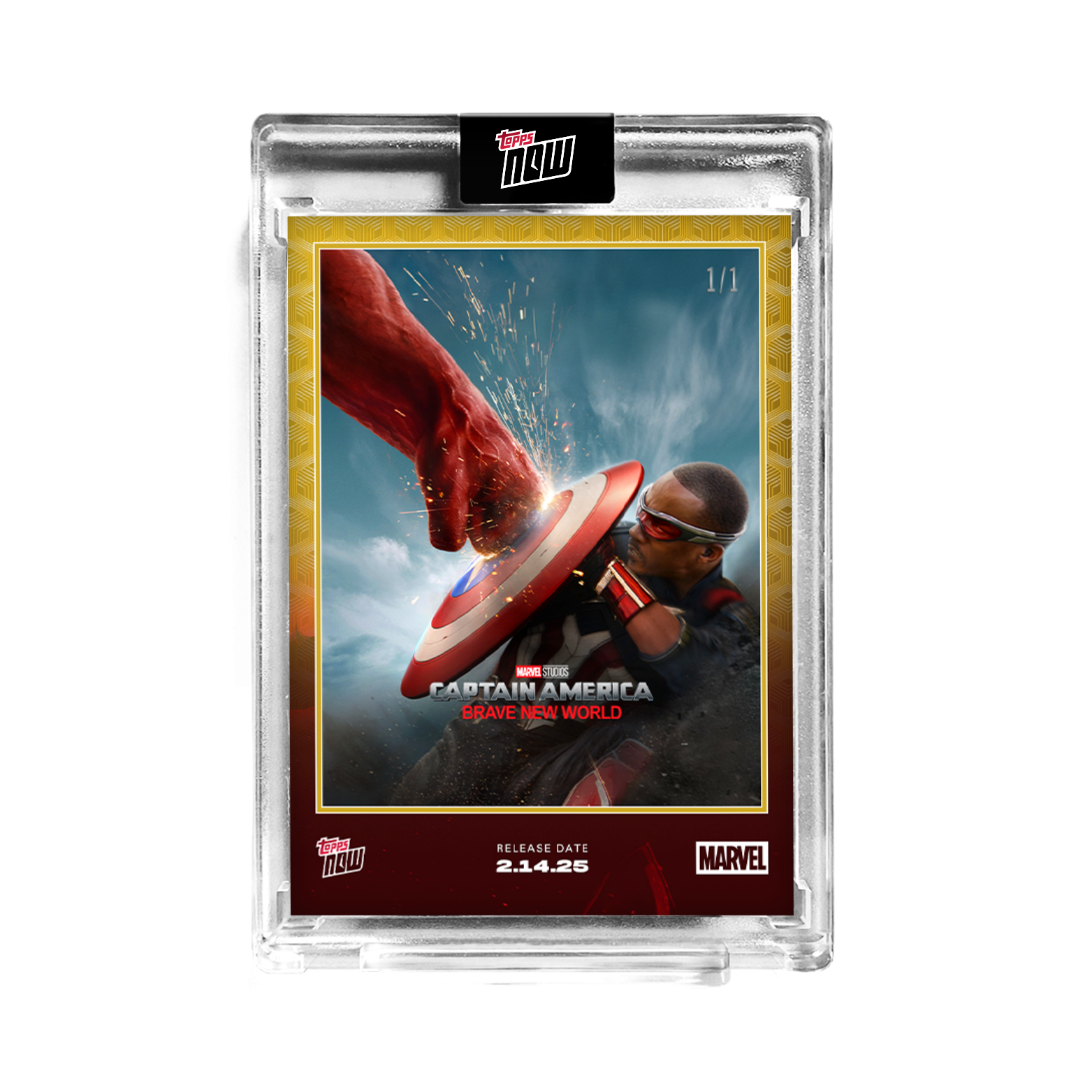 Alternative view of 2025 Marvel Topps NOW Captain America Brave New World - PR: 8039