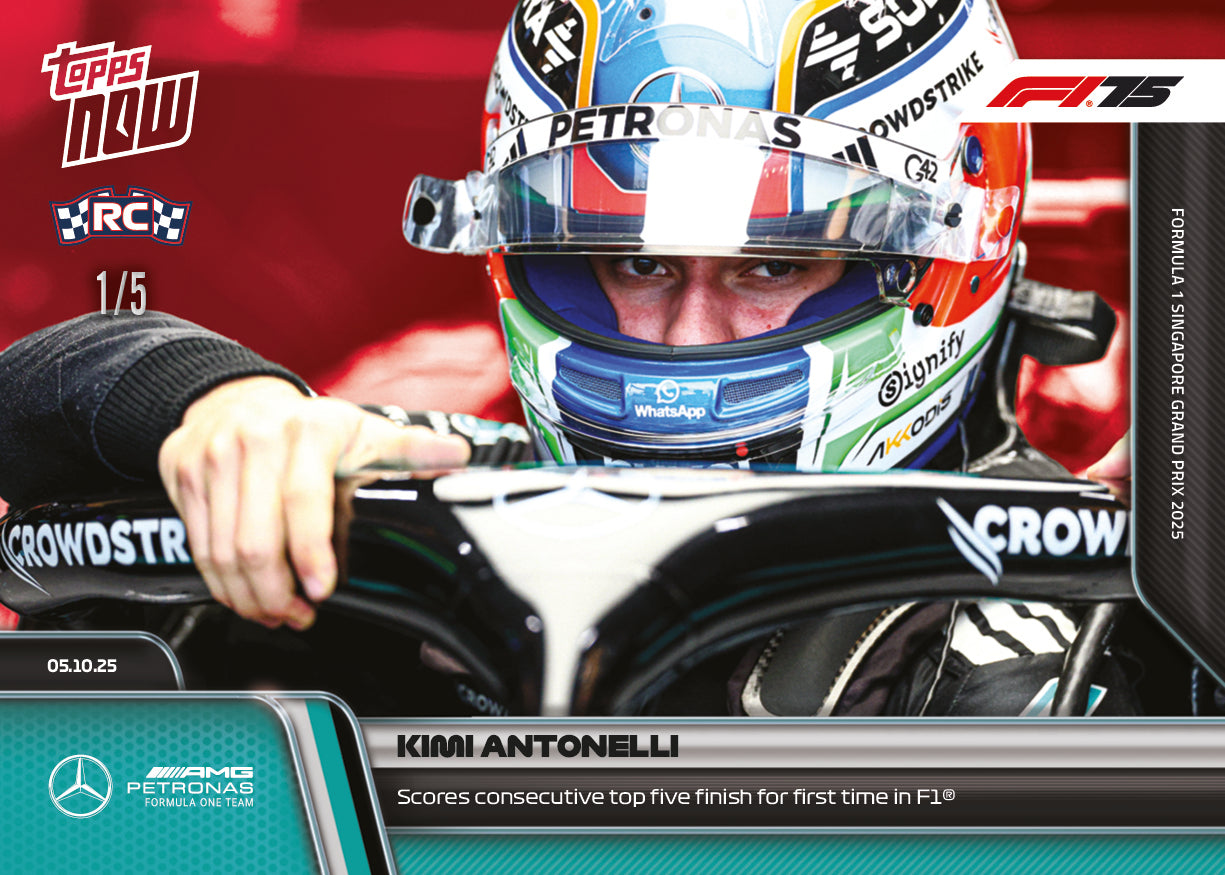 Kimi Antonelli - 2025 Formula 1 Topps NOW - Card 68 - PR: 2615 - Image 3