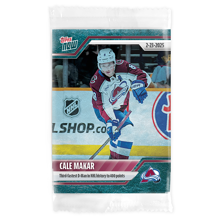Cale Makar - 2024-25 NHL Topps NOW - Sticker # 117 Pack - PR: 180 - Image 3