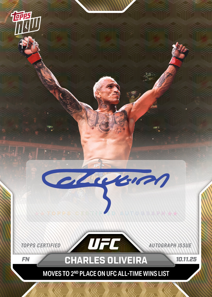 Charles Oliveira - 2025 UFC Topps NOW - Card 34 - PR: 1150 - Image 2