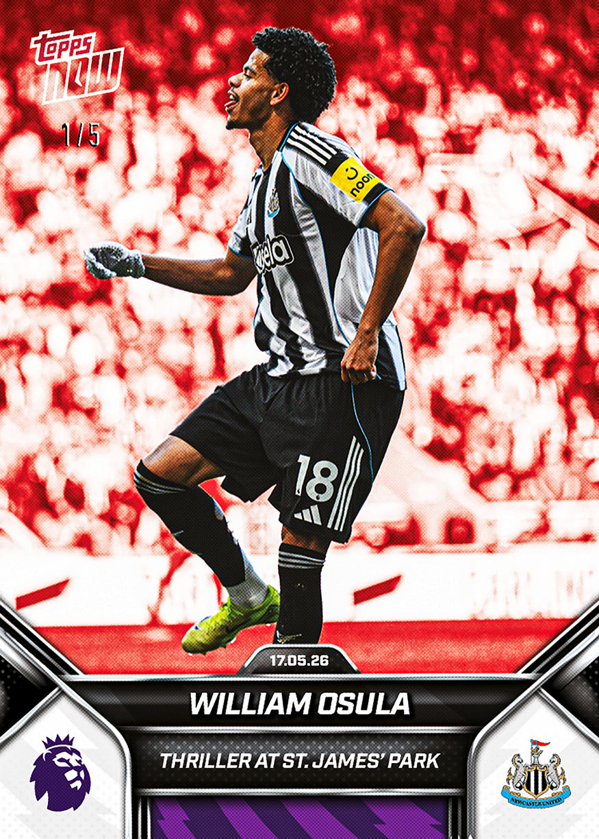 William Osula - 2025-26 Premier League Topps NOW - Card 194 - PR: 668 - Image 3